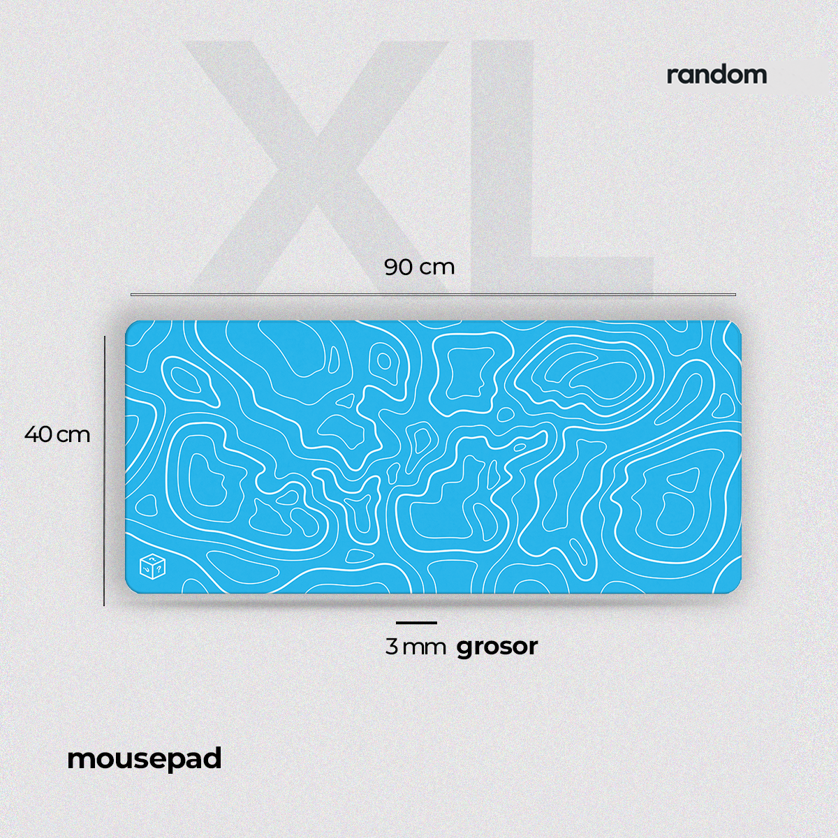 Mousepad Flux Azul