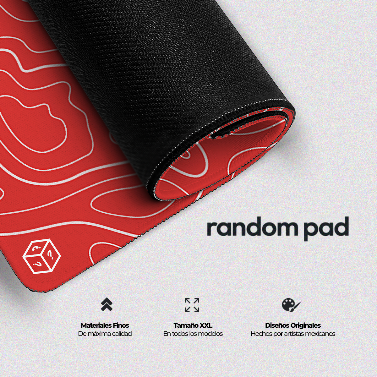 Mousepad Flux Rojo