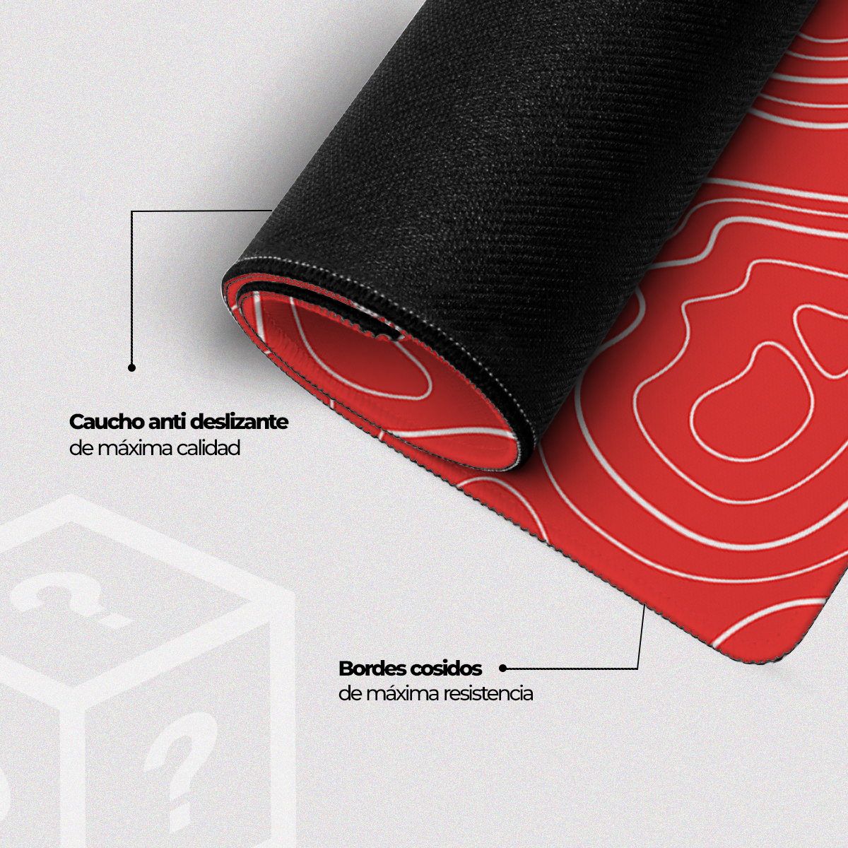 Mousepad Flux Rojo