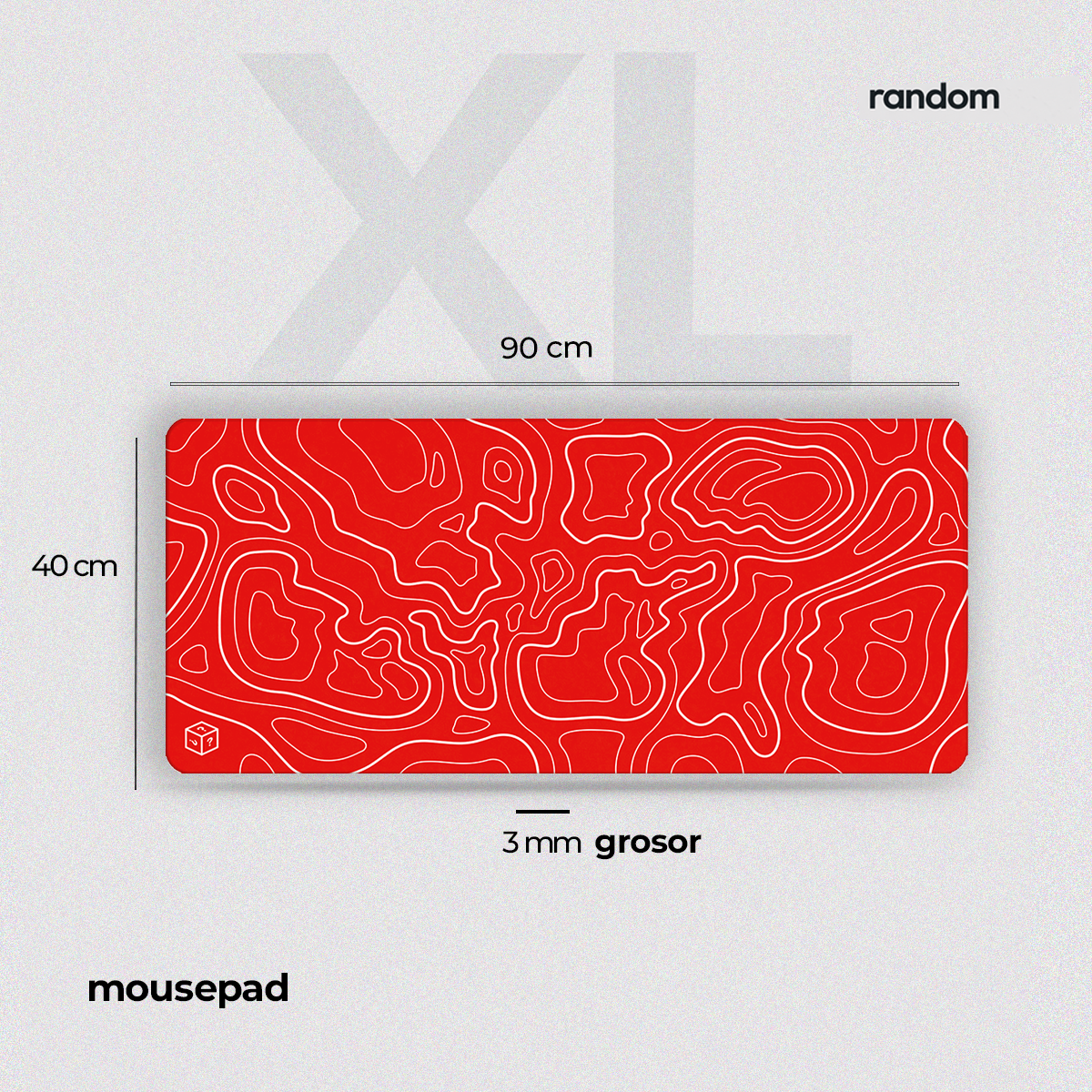 Mousepad Flux Rojo