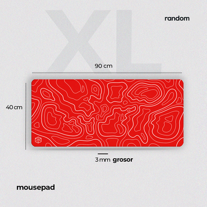 Mousepad Flux Rojo