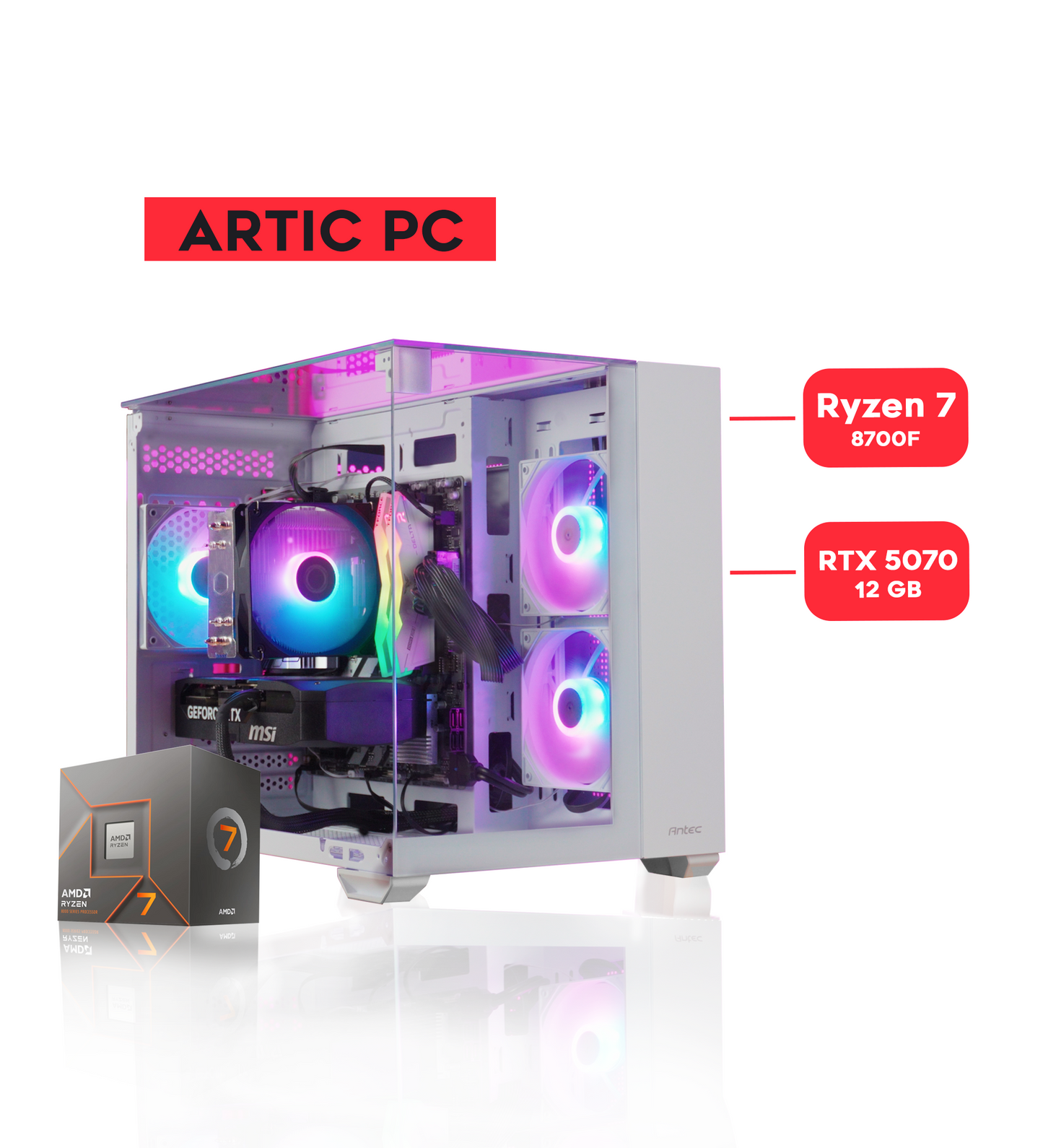 ARTIC PC / RYZEN 7 8700F / RTX 5070