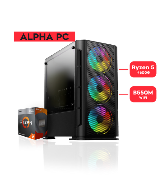 ALPHA PC / RYZEN 5 4600G / B550M WIFI