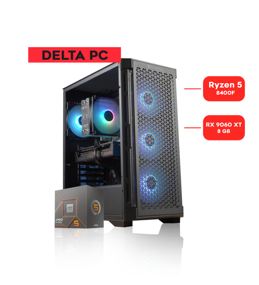 DELTA PC / RYZEN 5 8400F / RX 9060 XT 8GB