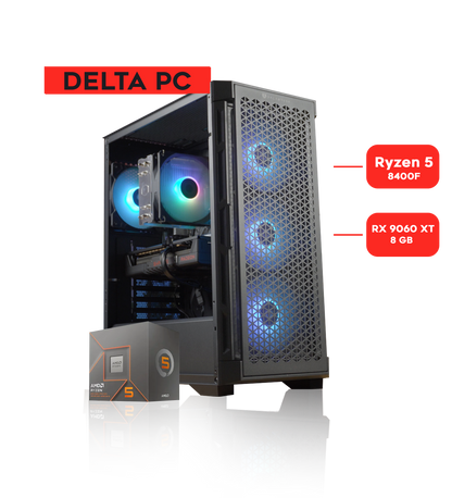 DELTA PC / RYZEN 5 8400F / RX 9060 XT 8GB