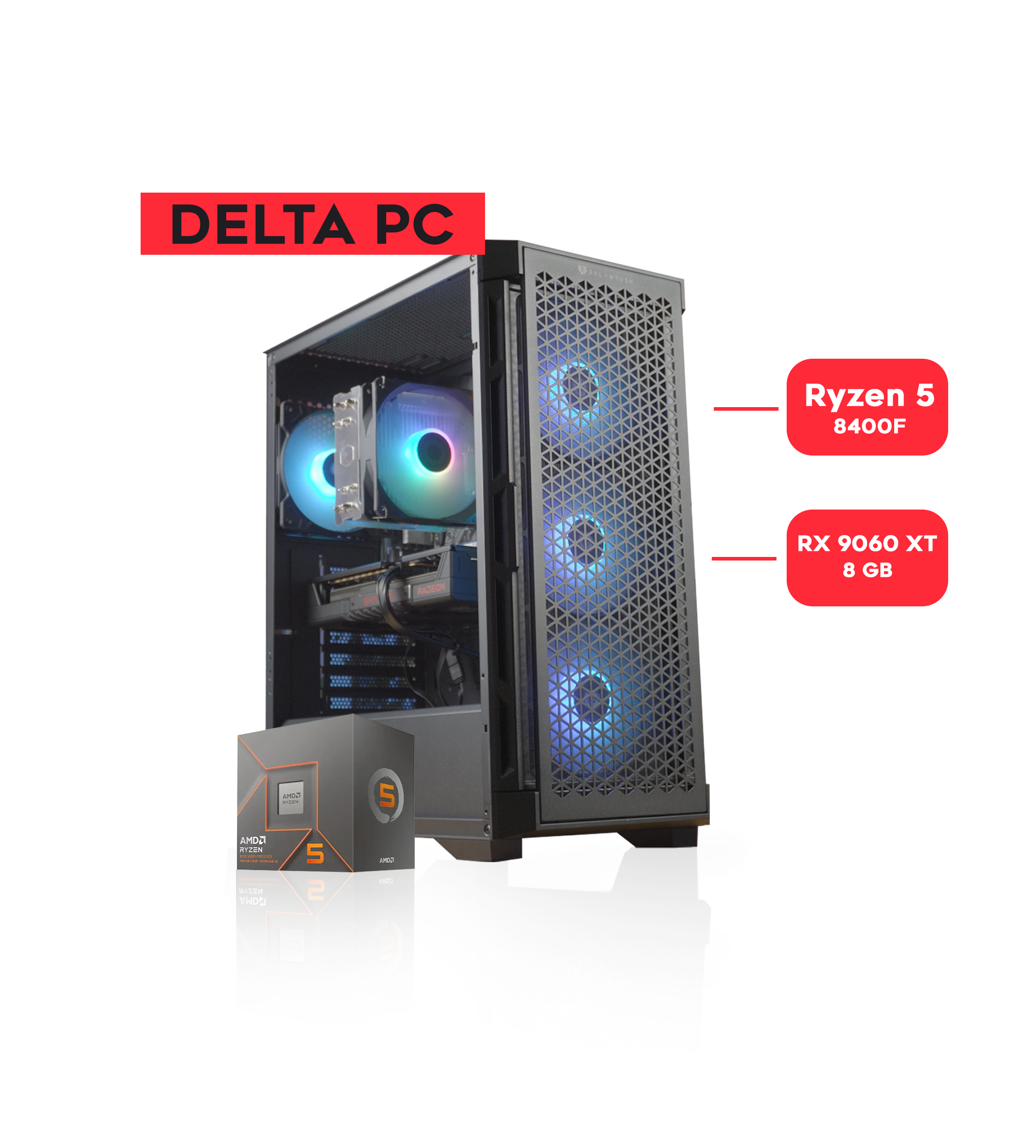 DELTA PC / RYZEN 5 8400F / RX 9060 XT 8GB – Random Access Mexico