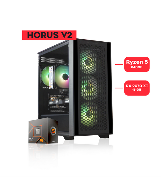 HORUS V2 / RYZEN 5 8400F / RX 9070 XT 16GB