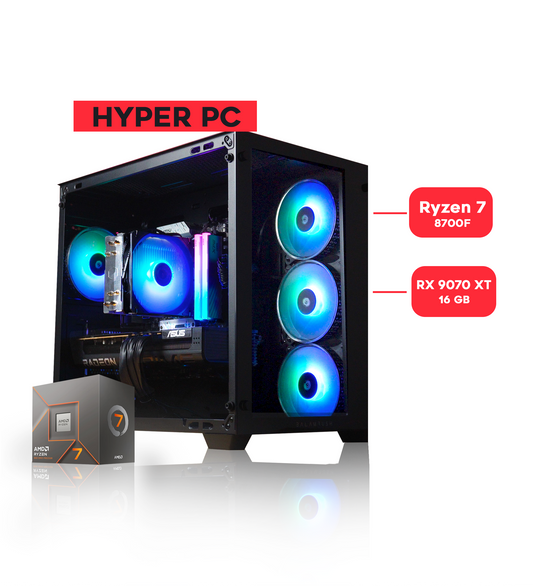 HYPER PC / RYZEN 7 8700F/ RX 9070 XT