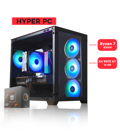 HYPER PC / RYZEN 7 8700F/ RX 9070 XT