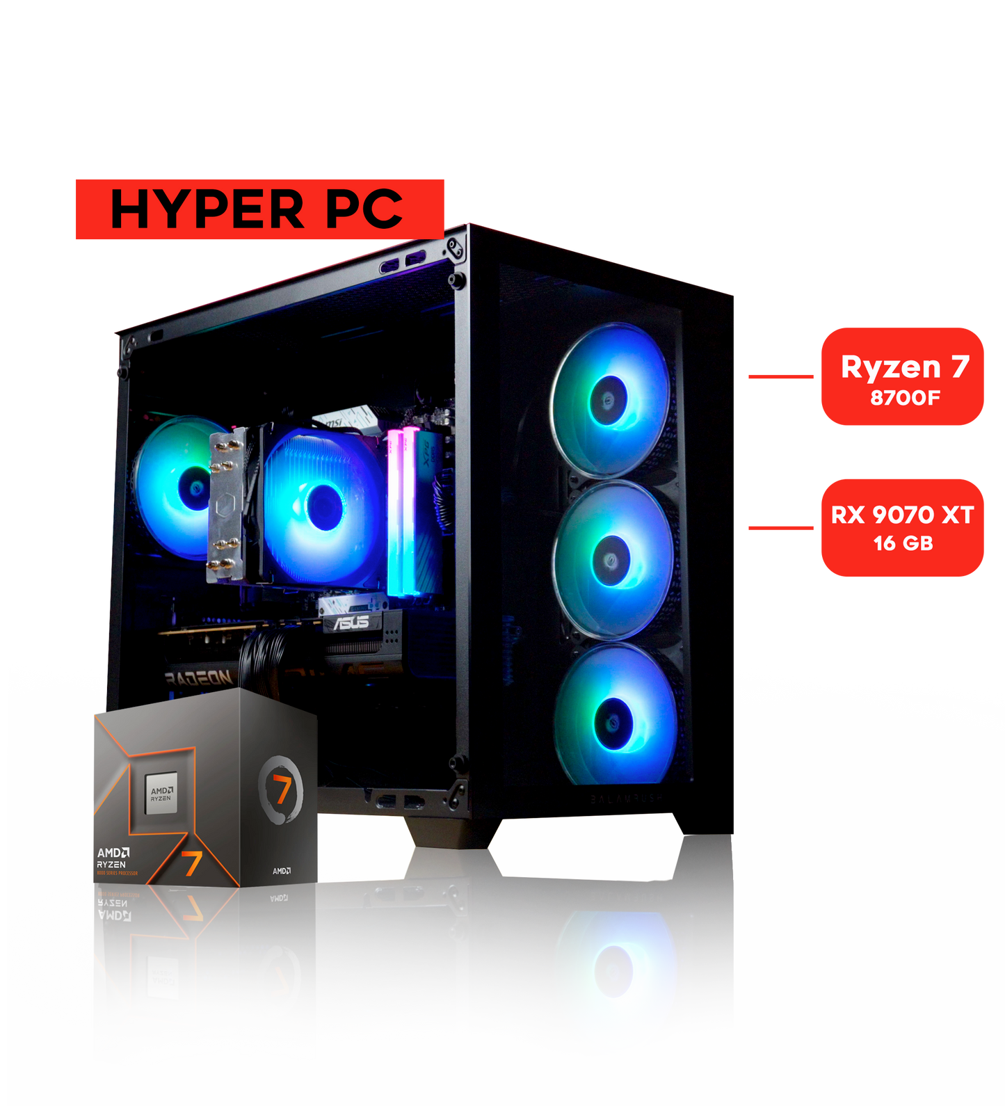 HYPER PC / RYZEN 7 8700F/ RX 9070 XT