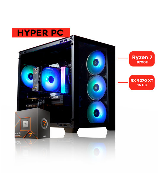 HYPER PC / RYZEN 7 8700F/ RX 9070 XT