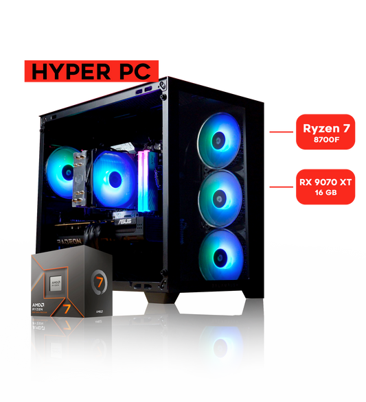 HYPER PC / RYZEN 7 8700F/ RX 9070 XT