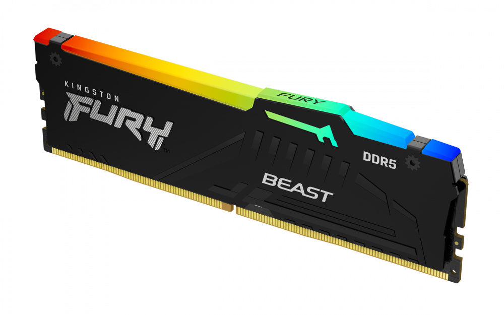 Memoria RAM Kingston FURY Beast RGB DDR5 /  5600MHz /  16GB /  CL36 /  XMP/EXPO