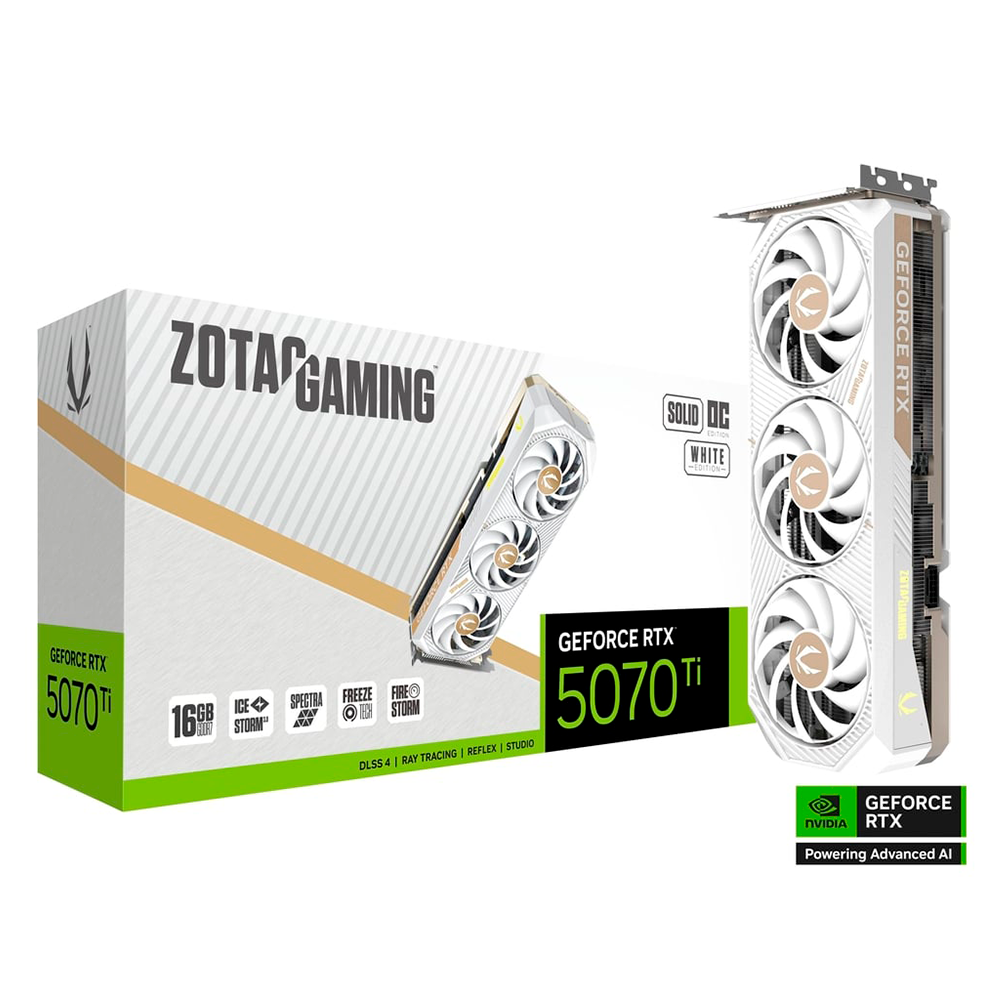 Tarjeta de Video GeForce RTX™ 5070 Ti  /Zotac NVIDIA / SOLID SFF OC/ 16GB / 256 bit / GDDR7 / PCI Express x16 5.0