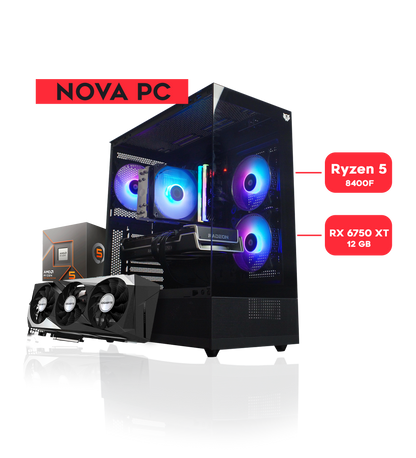 NOVA PC / RYZEN 5 8400F / RX 6750 XT