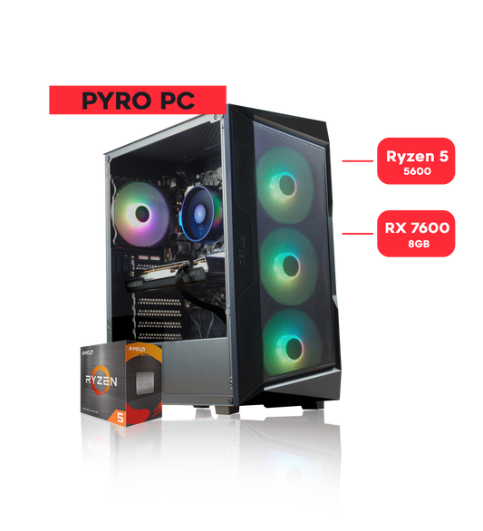 PYRO PC / RYZEN 5 5600 / RX 7600
