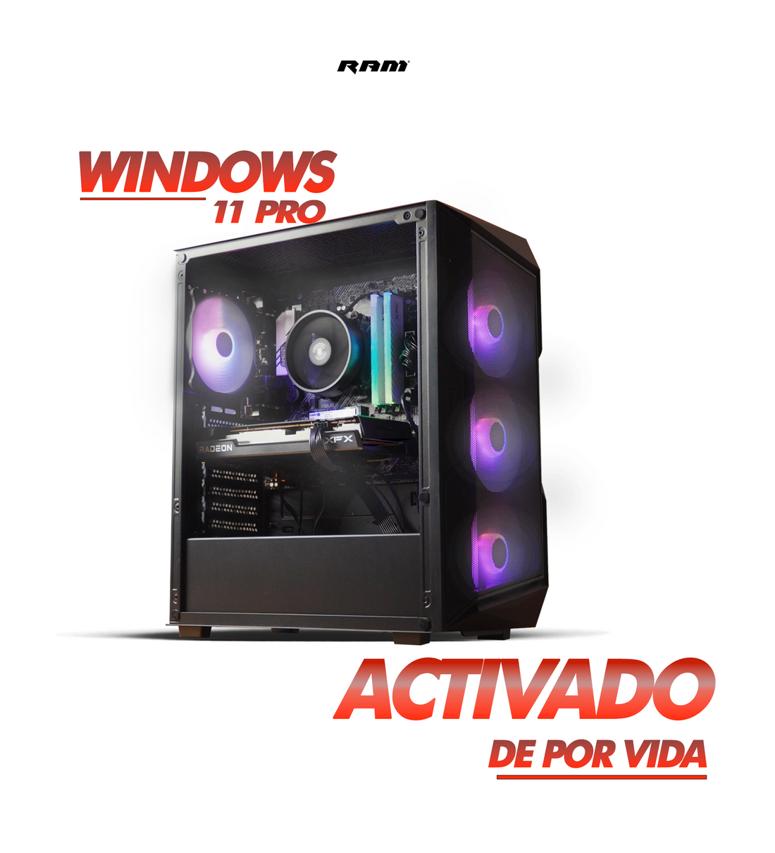 PYRO PC / RYZEN 5 5600 / RX 7600 – Random Access Mexico