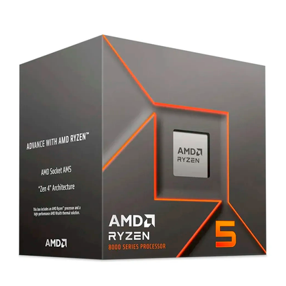 Procesador AMD Ryzen™ 5 8400F/ Socket AM5/ 4.70GHz/ 6 Núcleos/12 Hilos/ 16MB Caché/ Incluye Disipador